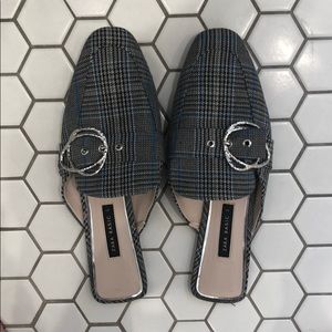 Worn once Zara plaid loafers